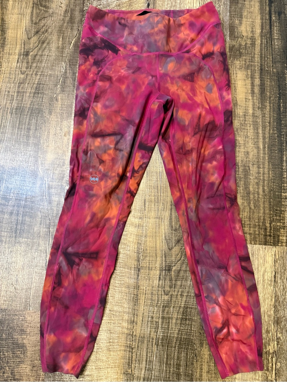 Janji Pink and Orange Tie-Dye Leggings
